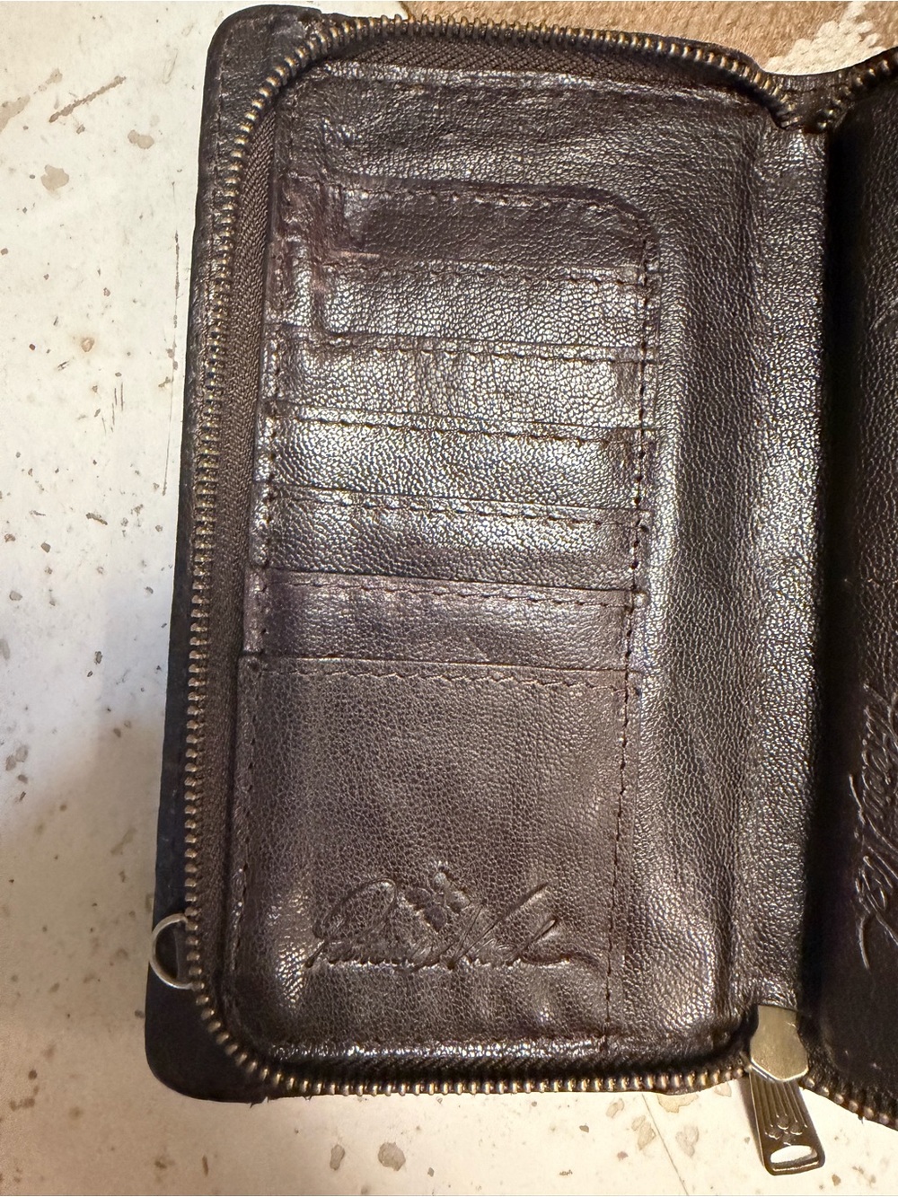 Patricia Nash Azario Tooled Leather Crossbody Clutch - Picture 9 of 10